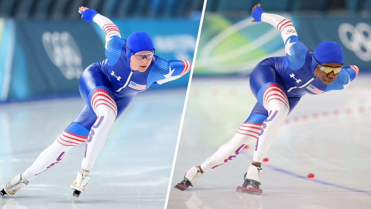 Florida speed skaters Bowe and Jackson come close but don't medal in 1000m race