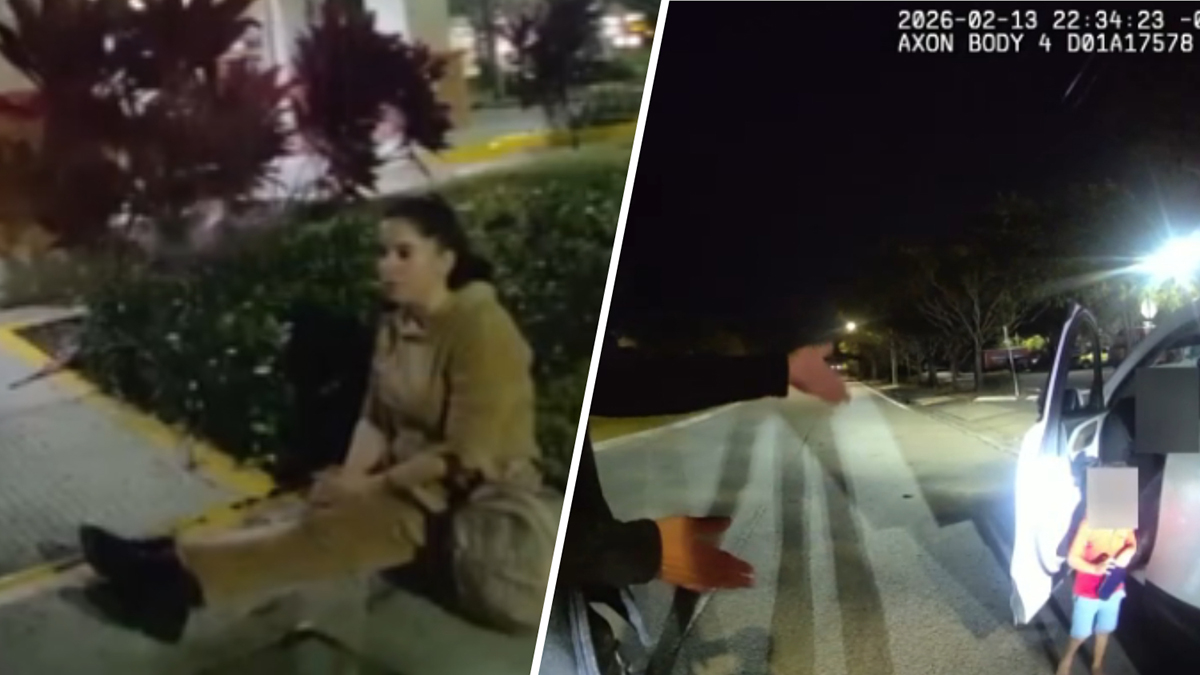 Bodycam shows Sunrise Police respond after mom allegedly left kids with Uber driver