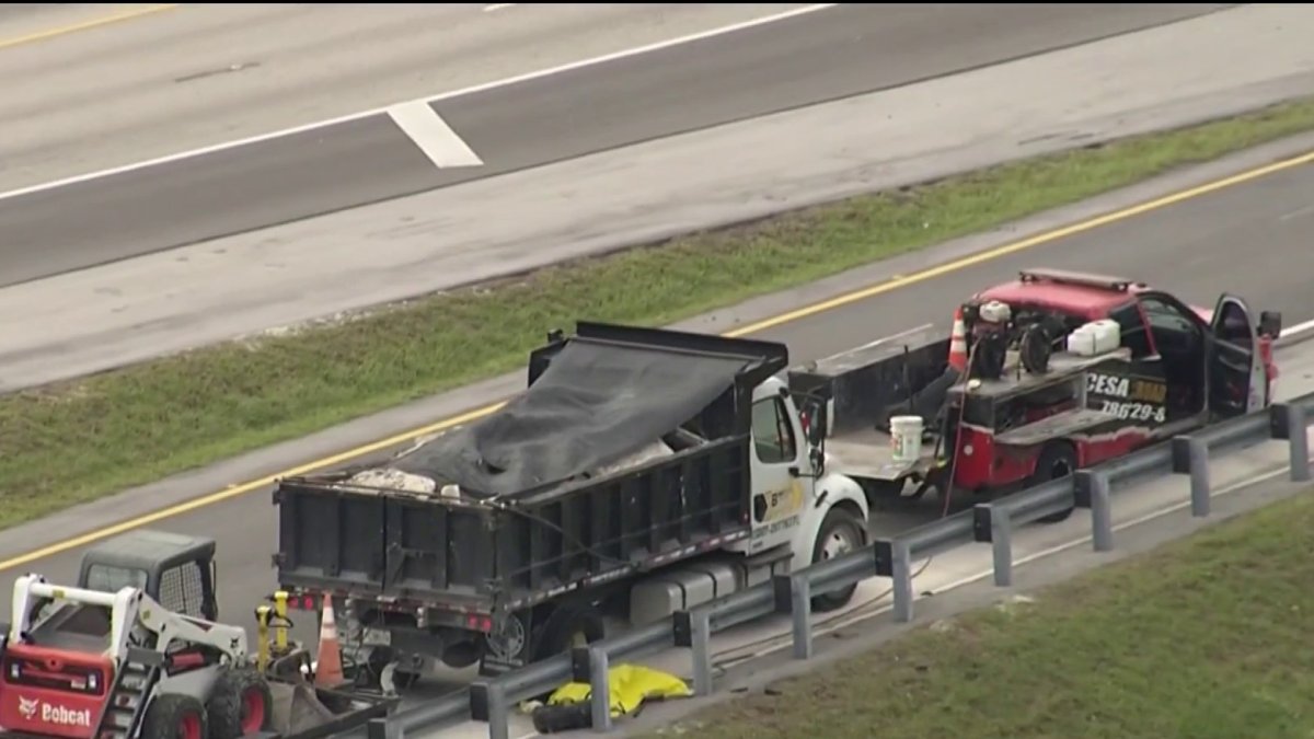 Dump Truck Driver Fatally Injured During Flat Tire Repair on Dolphin