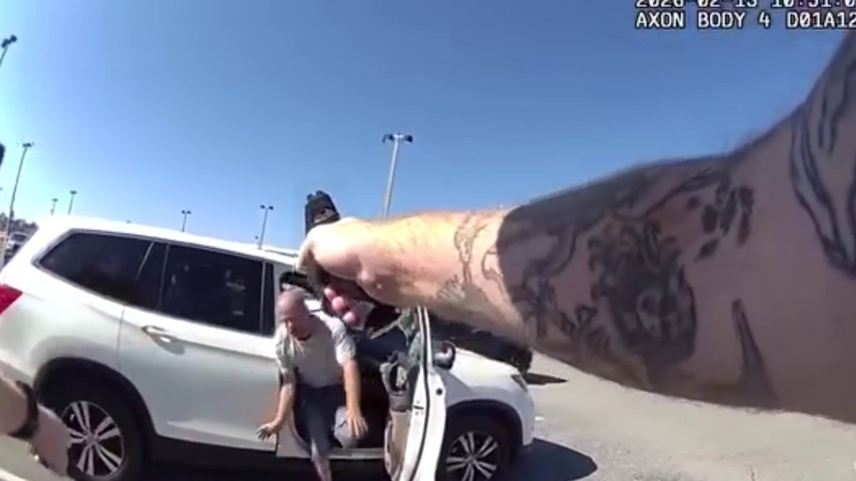 Bodycam shows arrest of Florida man accused of smashing SUV with hammer at Publix