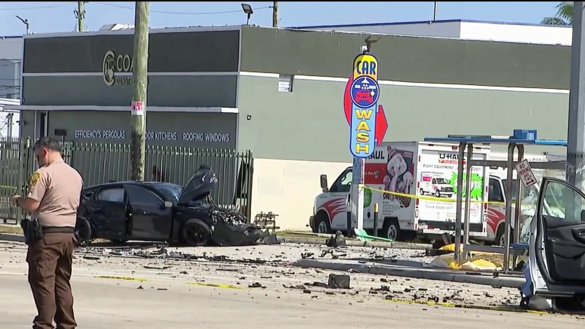 Man killed, 8 people injured in crash at NW Miami-Dade bus stop – NBC 6 ...