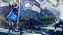 The Seattle Seahawks take the field