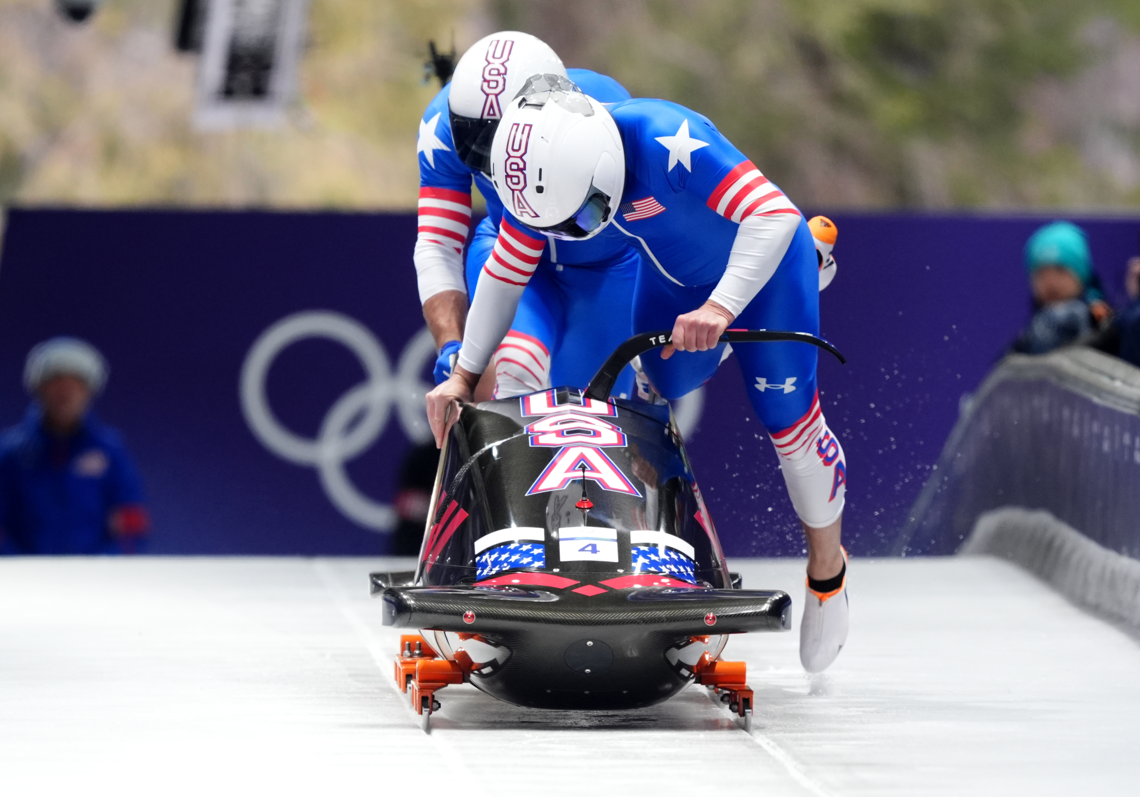 Florida's Frank Del Duca and Josh Williamson in 4th in 2-man bobsled after 1st day