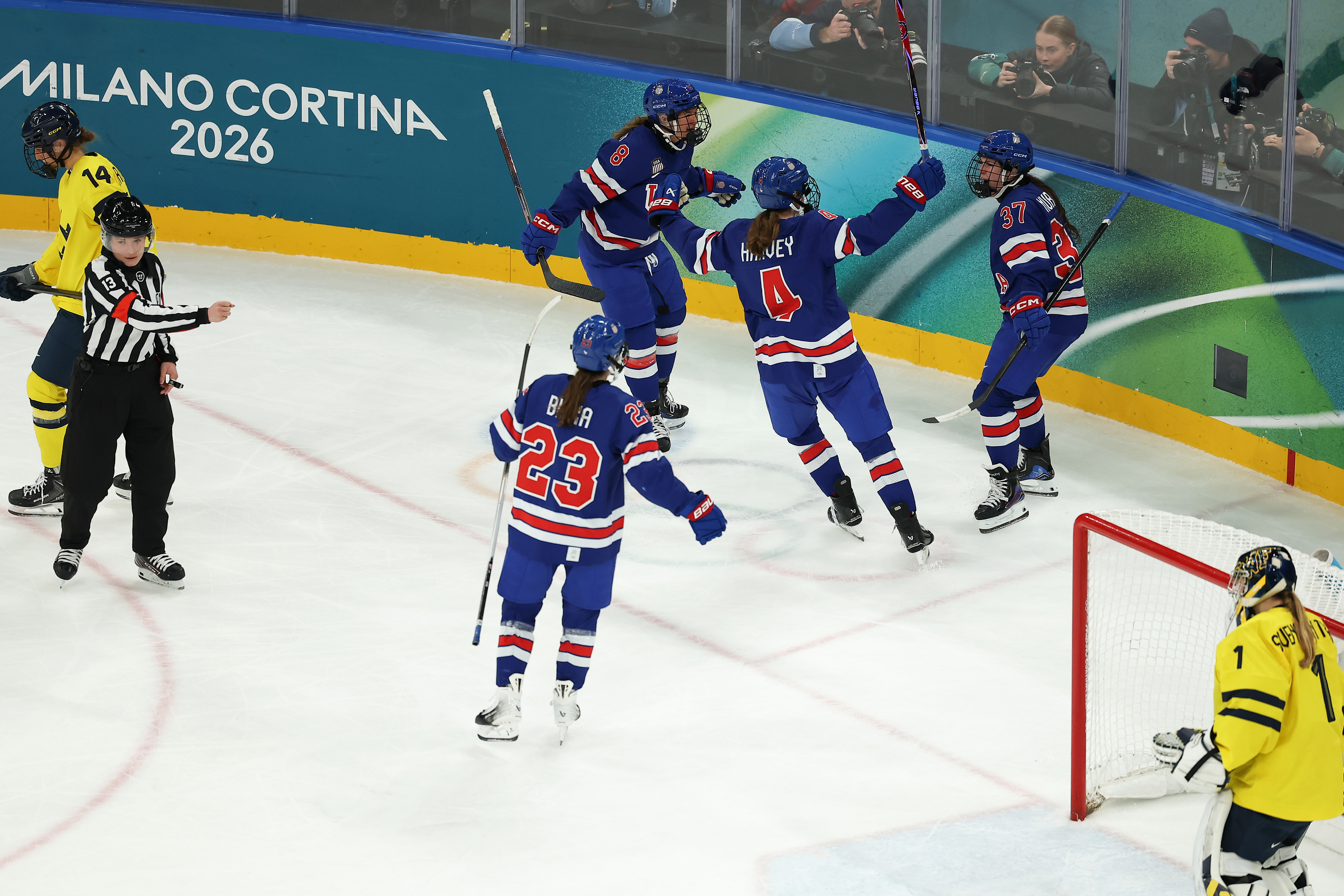 Team USA will play for women's hockey gold after 5-0 win over Sweden