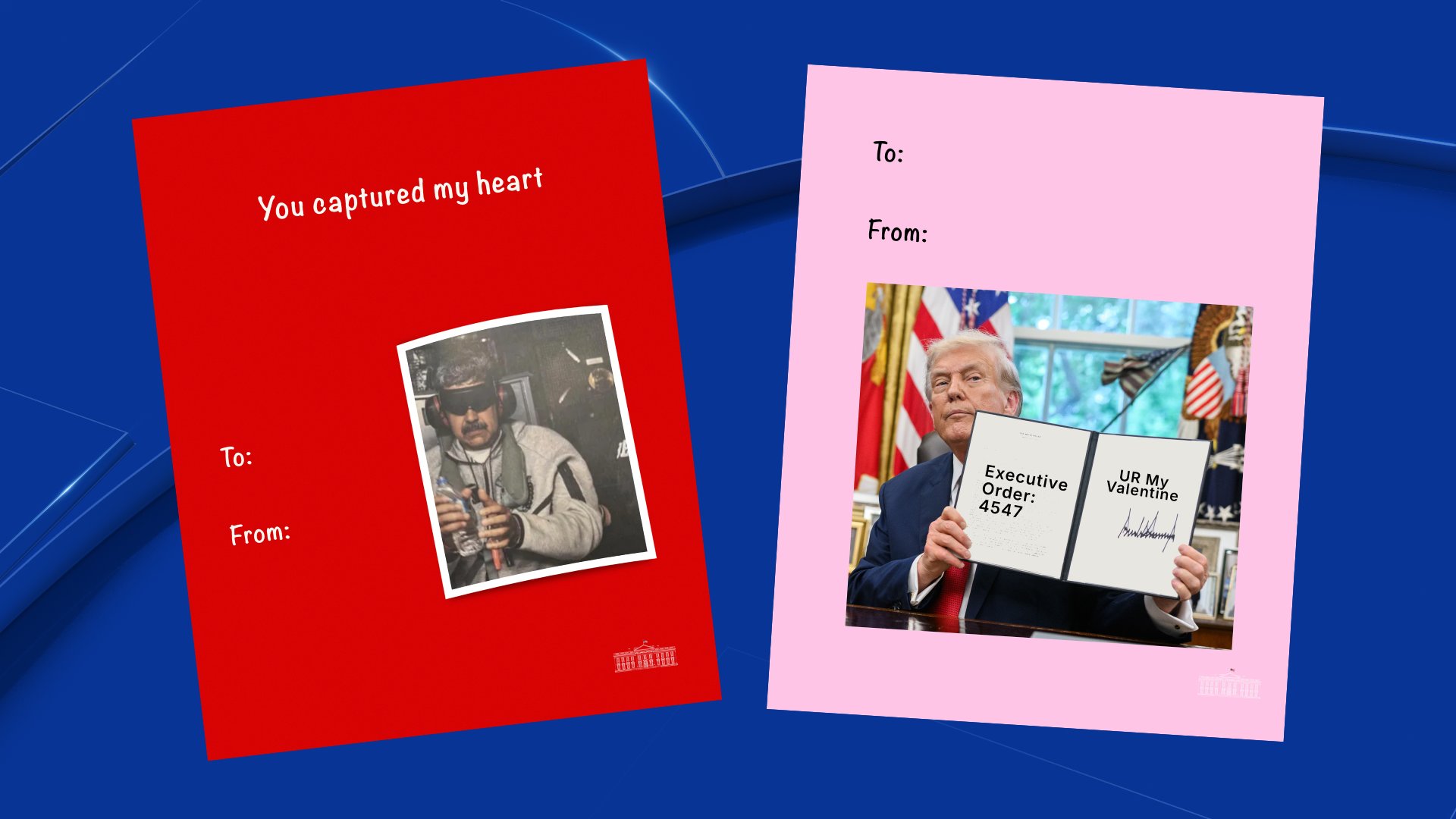 ‘You captured my heart': White House shares Valentine's Day card featuring Maduro