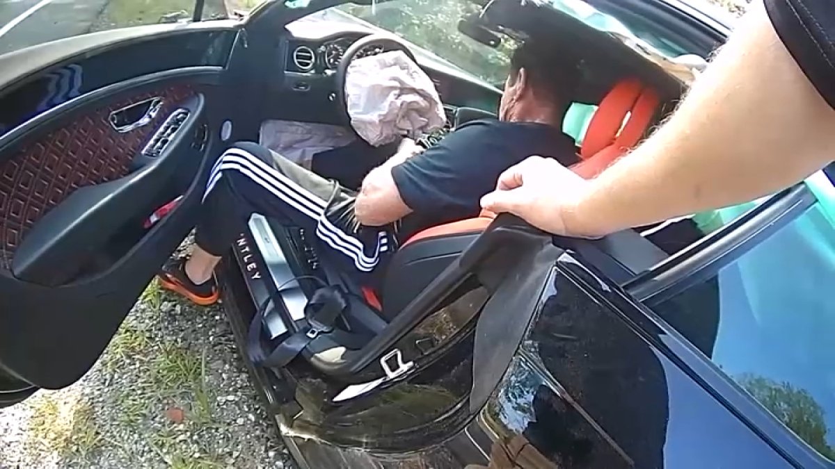 Video shows Vince McMahon crashing Bentley at 100 mph during police pursuit in Connecticut