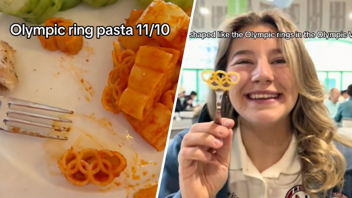In Italy, of course it’s the pasta: Olympic ring noodles are the athletes' latest obsession