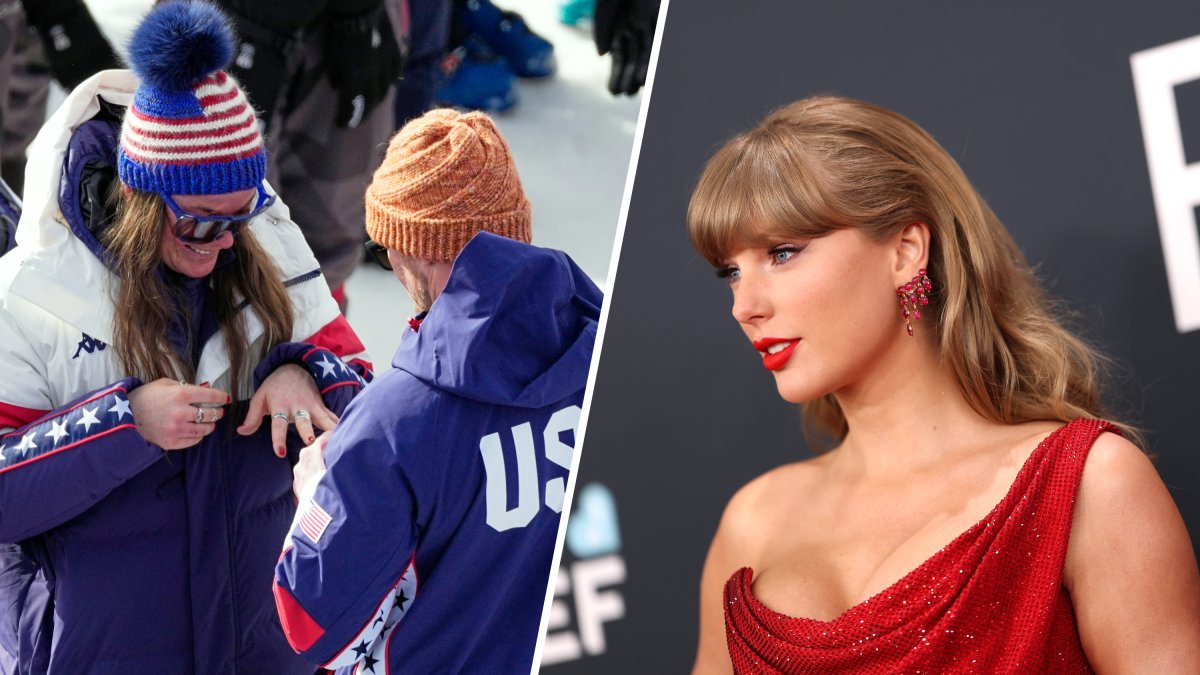 Taylor Swift reacts to Breezy Johnson’s Olympic engagement