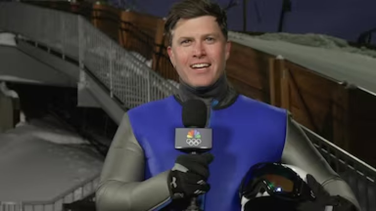Colin Jost tries the bobsled — and the result is, of course, hilarious