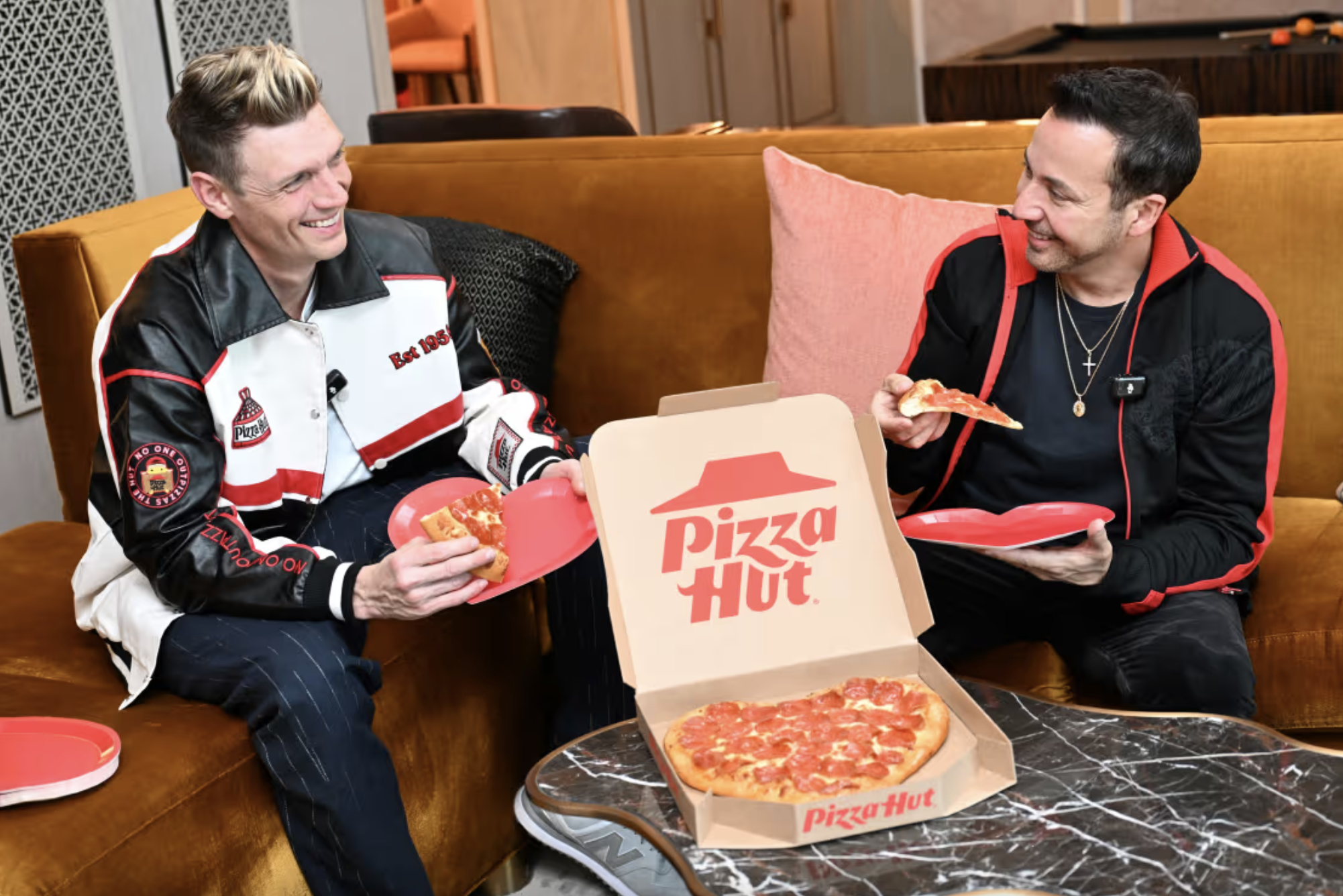 Backstreet’s back to launch Pizza Hut’s shape of my heart-shaped pizza