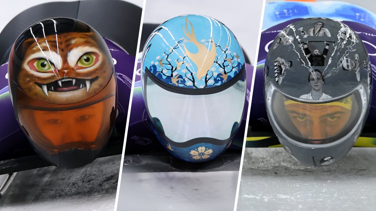 See the top skeleton helmet designs at the 2026 Milan Cortina Olympics