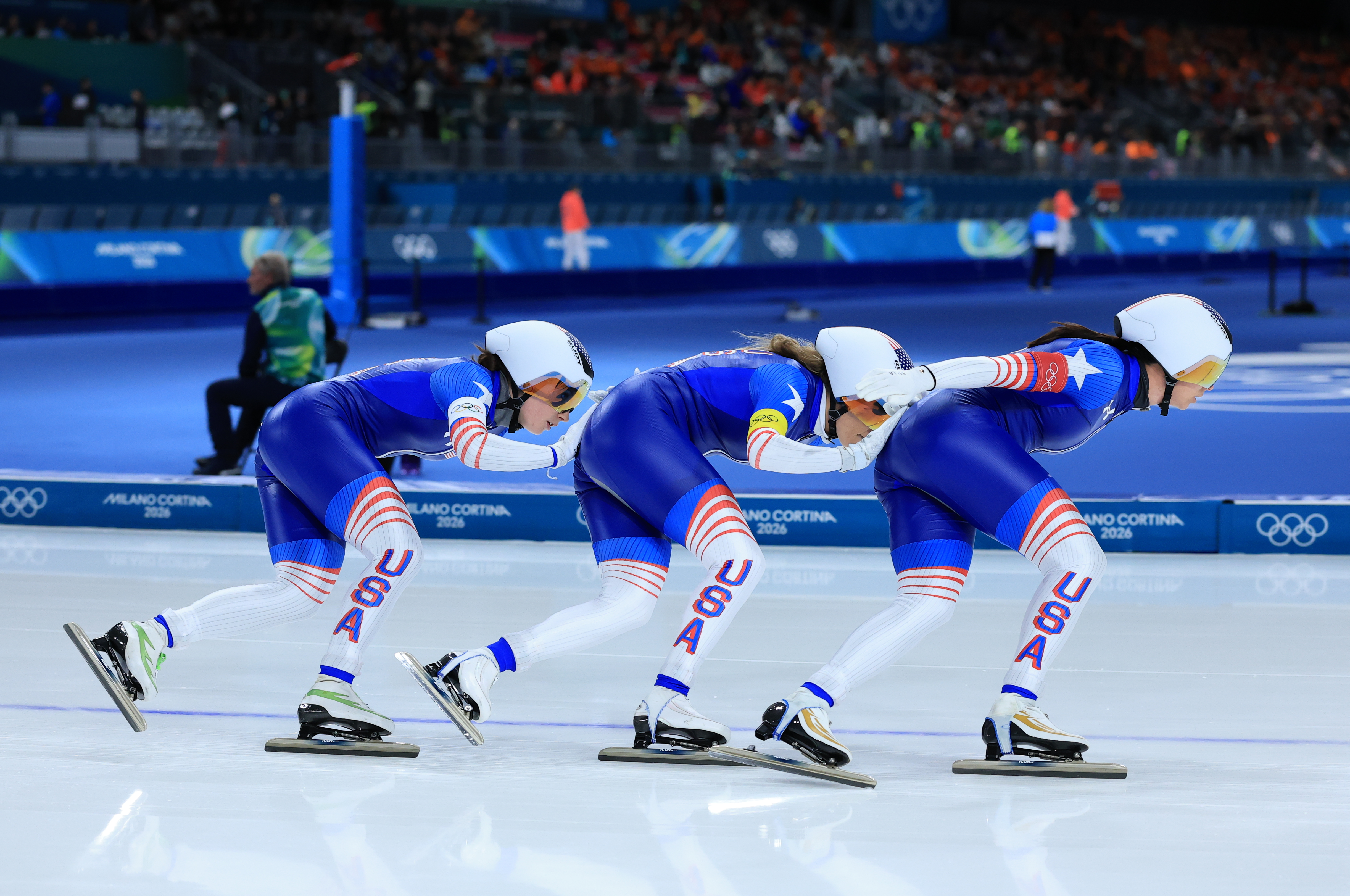 Florida speed skaters Brittany Bowe, Mia Manganello to compete in women's team pursuit semis
