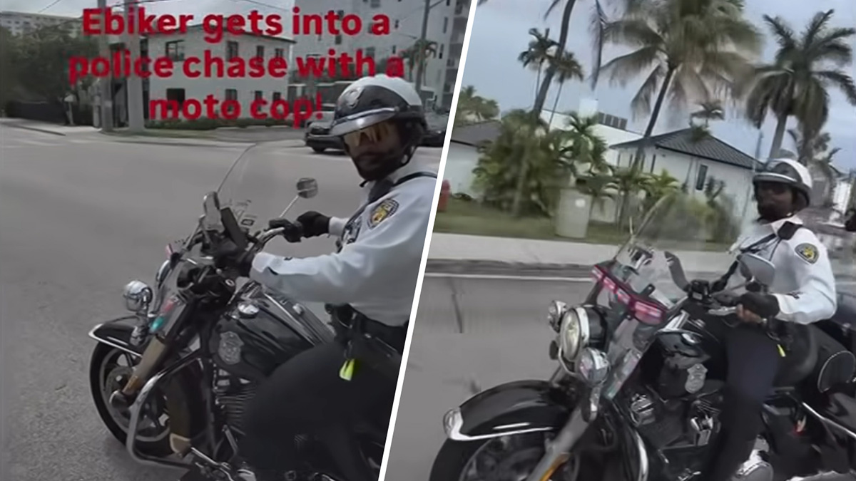 Video shows reckless E-bike rider fleeing from police in Fort Lauderdale
