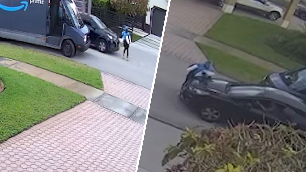 Video shows Amazon worker struck by hit-and-run driver in west Miami ...