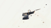 Scene of a helicopter crash at a warehouse in Boynton Beach on March 23, 2026.