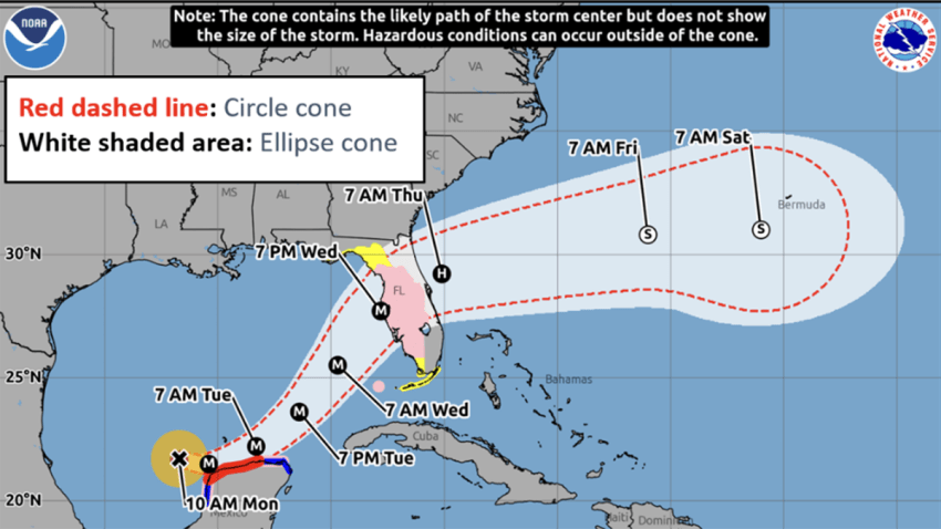 The National Hurricane Center is proposing updates to its tropical cyclone “cone of uncertainty” forecast graphic across the Atlantic and Pacific basins.