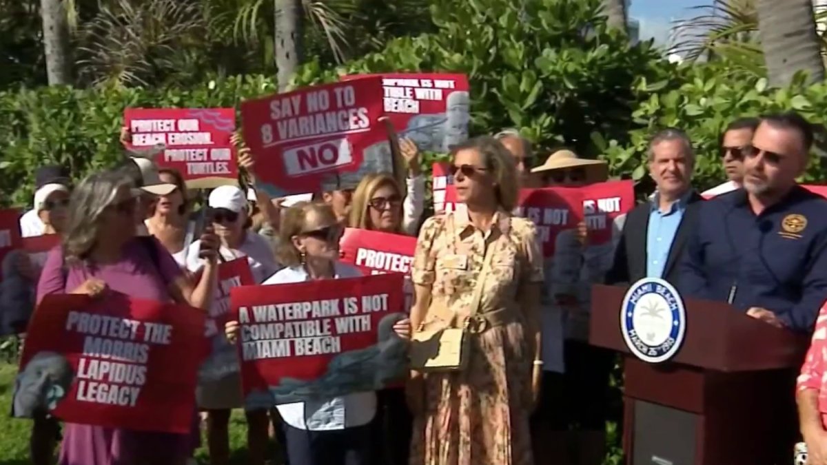 Miami Beach rallies against waterpark at Fontainebleau Hotel – NBC 6 South Florida