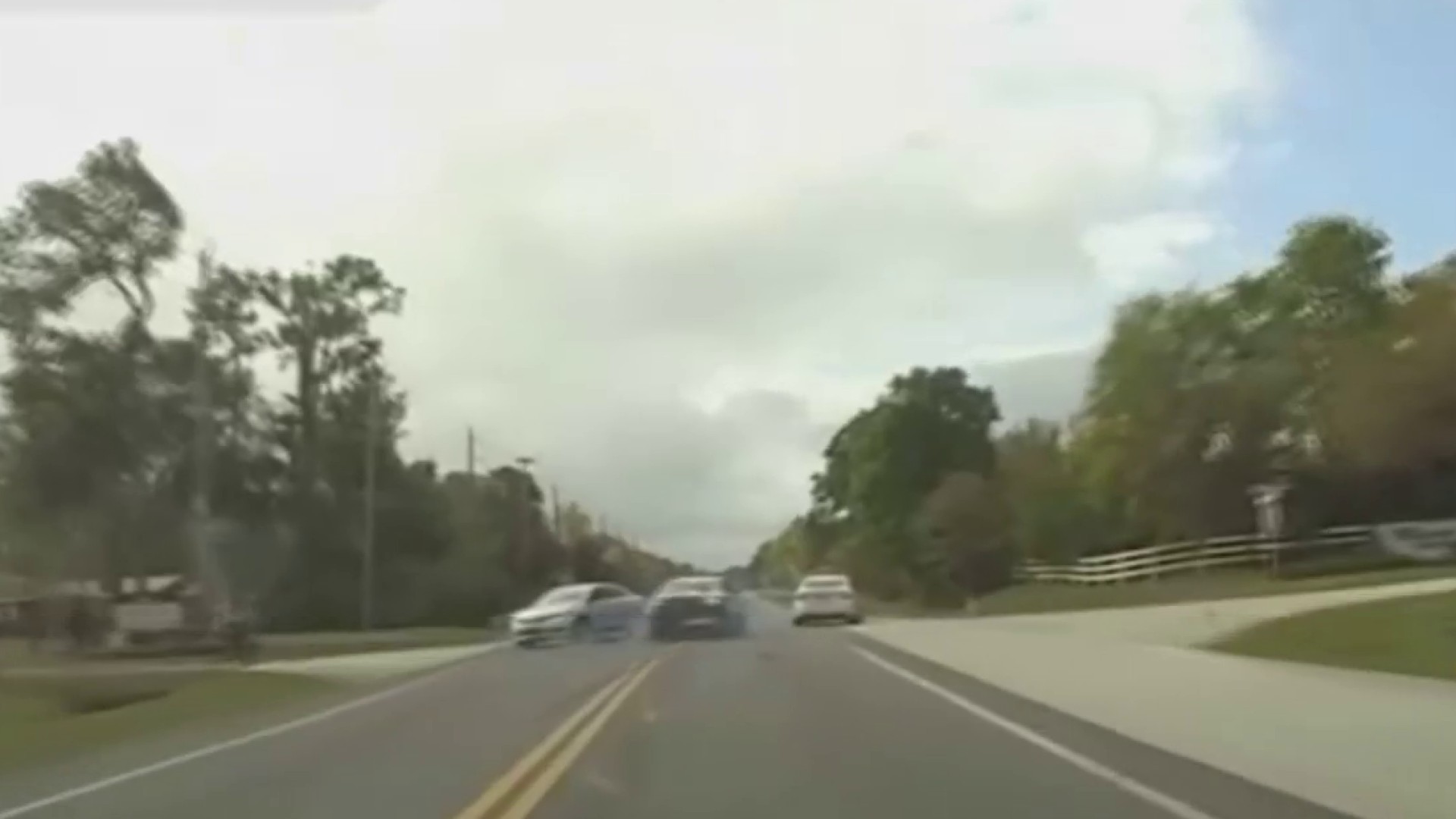 Dashcam video shows troopers doing PIT maneuver on domestic abuse suspect in Florida