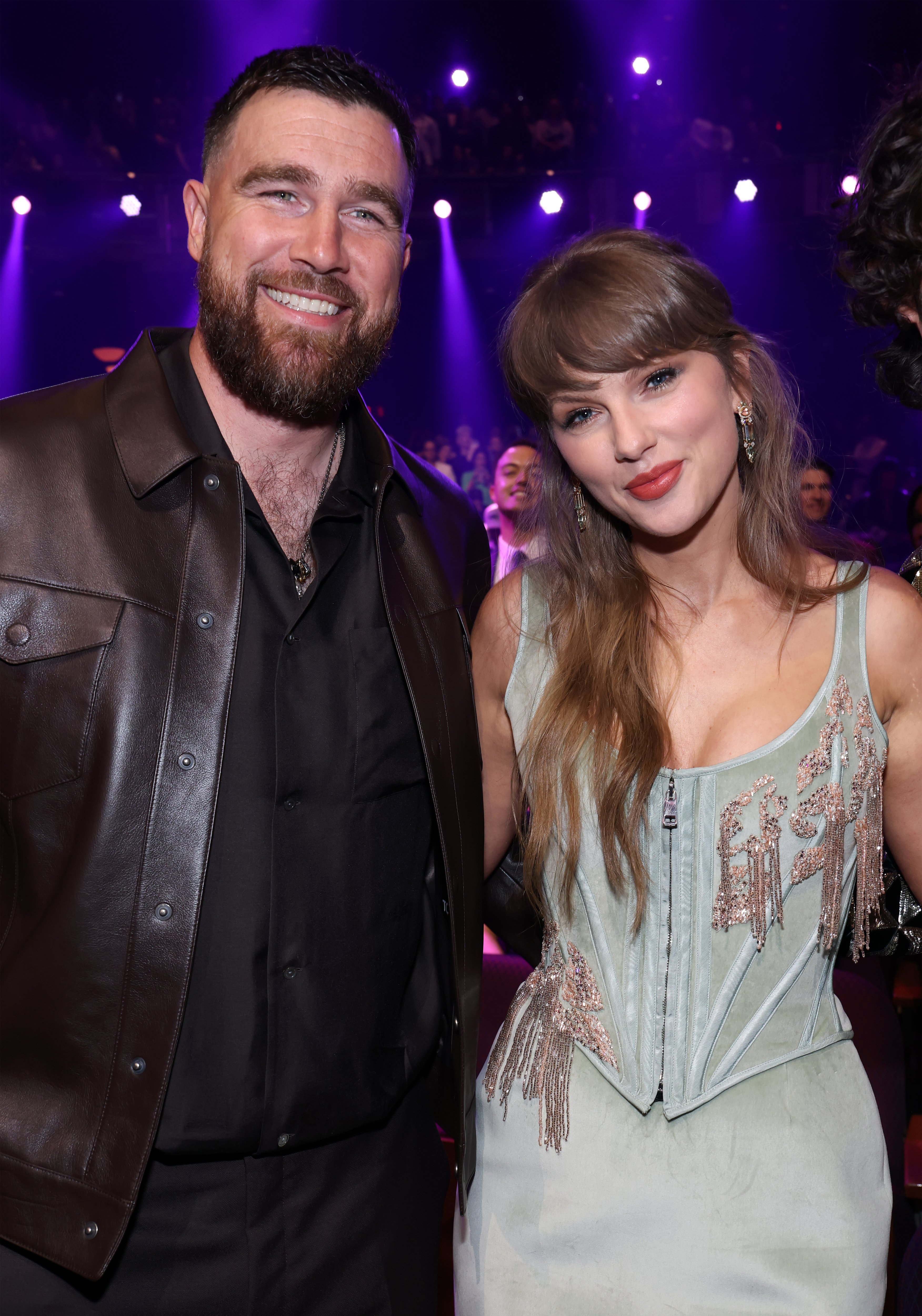 Taylor Swift and fiancé Travis Kelce make award show debut at the iHeartRadio Music Awards