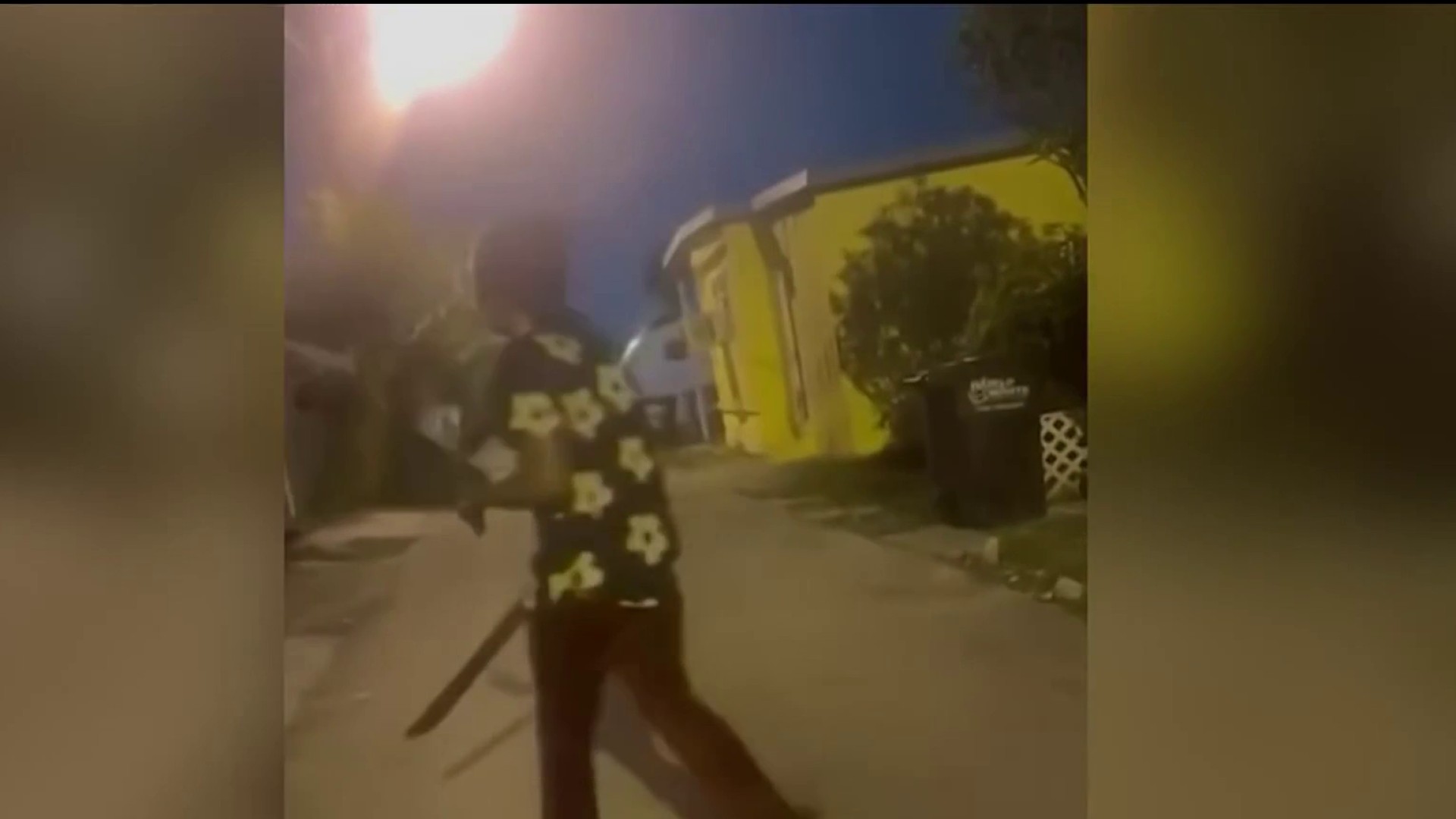 ‘I'm going to kill it': Video show man armed with machete threatening dog in Miami