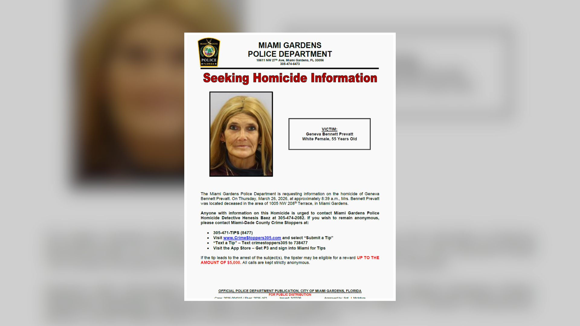 Police rule death of woman found in Miami Gardens lake a homicide – NBC ...