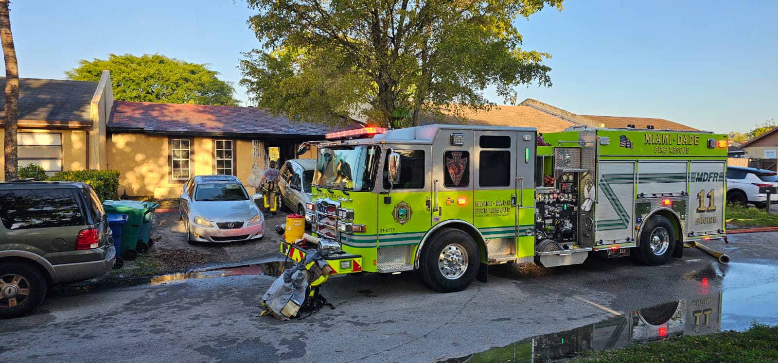 House fire in Miami-Dade prompts large emergency response