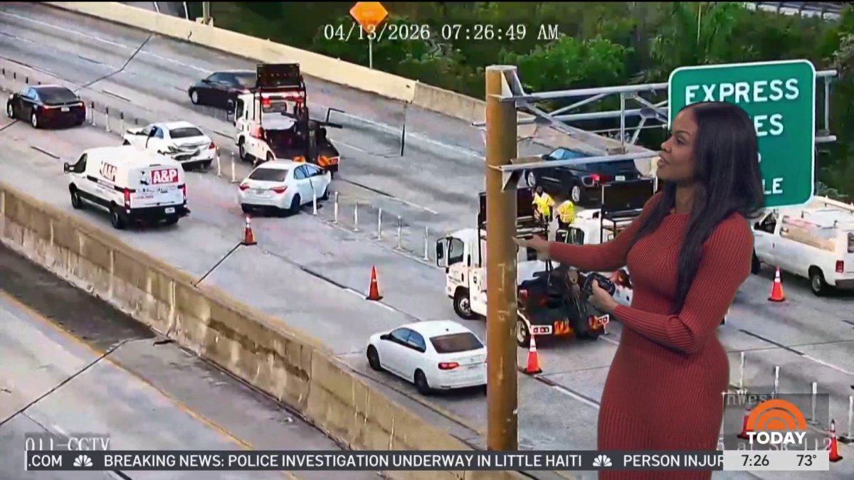3 crashes snarl traffic on I-95 southbound in Miami-Dade