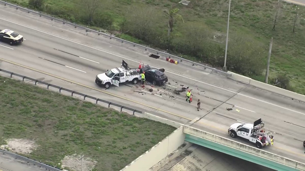 Crash involving Road Ranger closes stretch of Sawgrass Expressway in ...