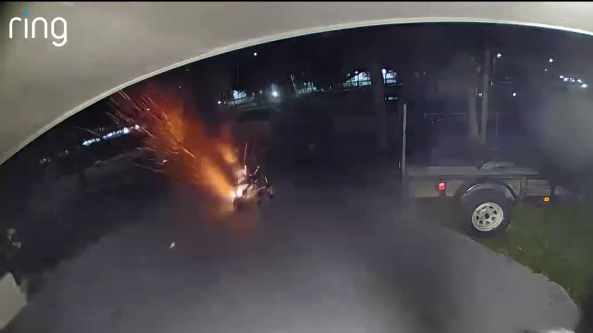 ‘Ball of fire': Video shows electric wheelchair exploding in Hollywood driveway