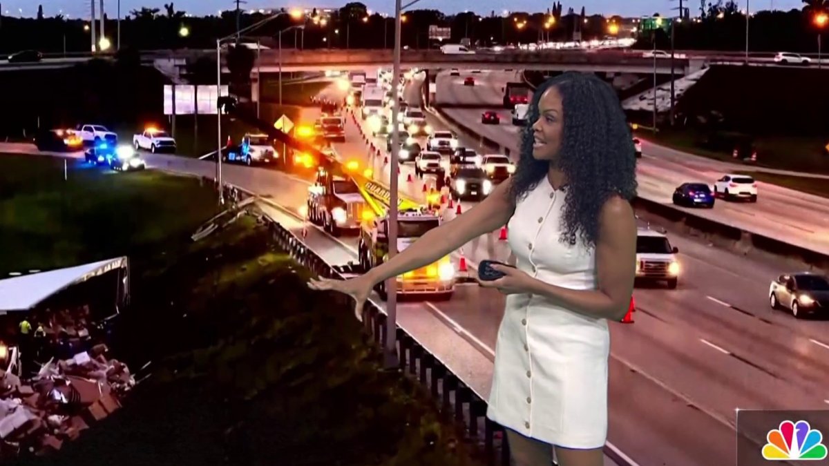 Truck rollover crash blocks lanes on Florida’s Turnpike in Broward ...