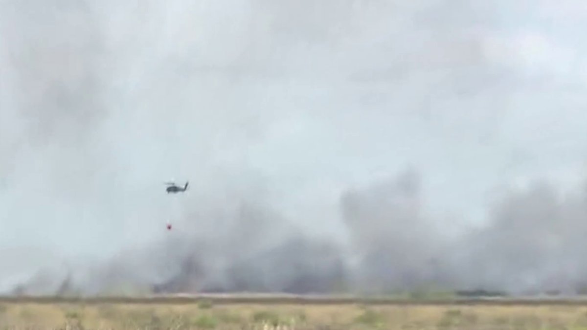 Brush fire in western Broward grows as crews continue to battle blaze ...