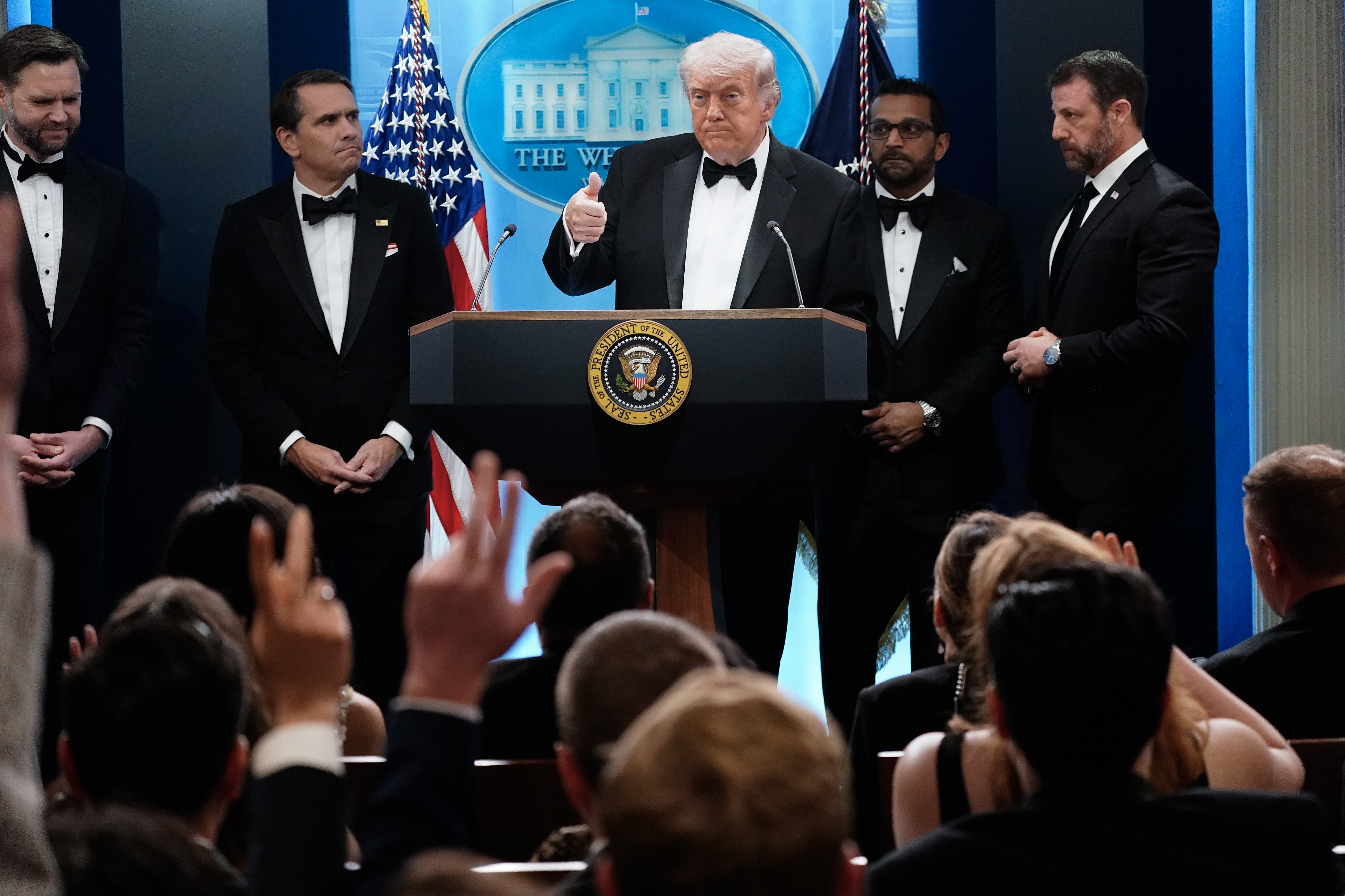 President evacuated from White House Correspondents' Dinner after armed man charged security