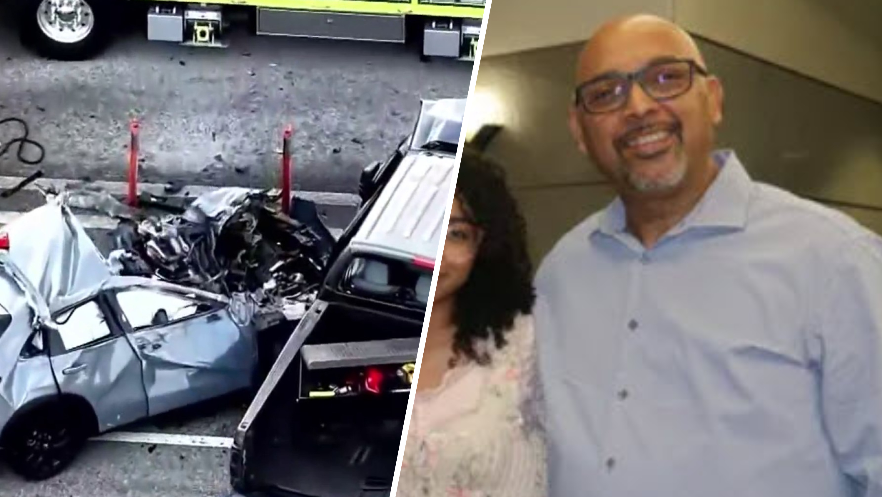 Father recovering after driver crashed truck on Palmetto Expressway in apparent suicide