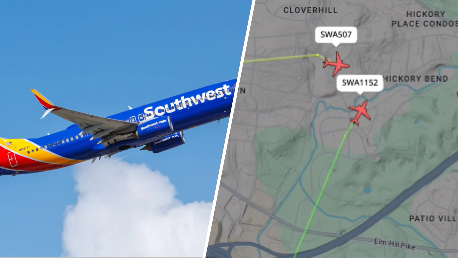 Alarms sound in cockpits as two Southwest planes nearly collide midair over Nashville