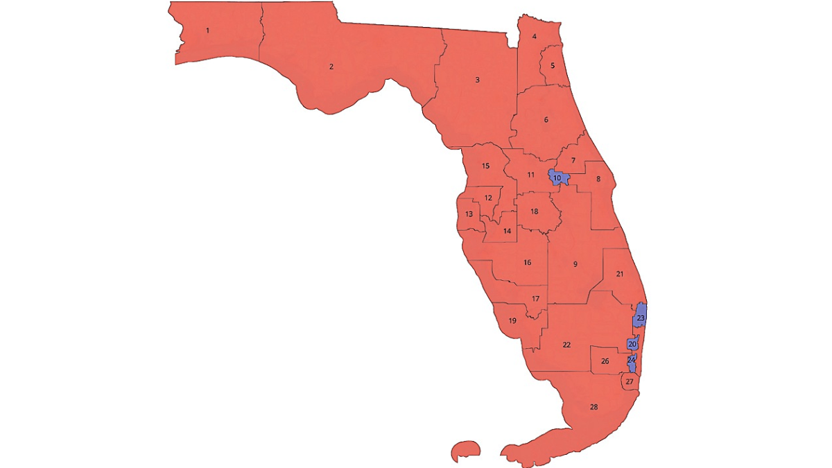 Nbc Local Map DeSantis releases proposed Florida redistricting map, giving ...