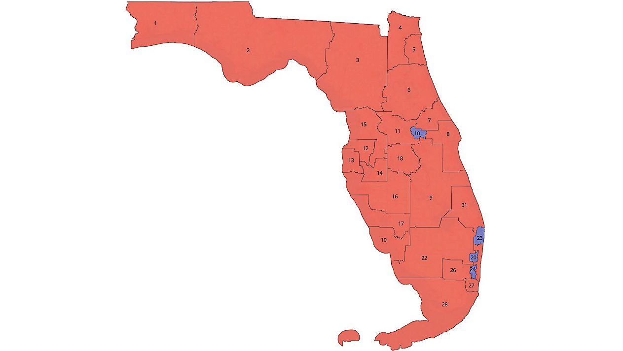 DeSantis releases proposed Florida redistricting map, giving Republicans at least 4 seats