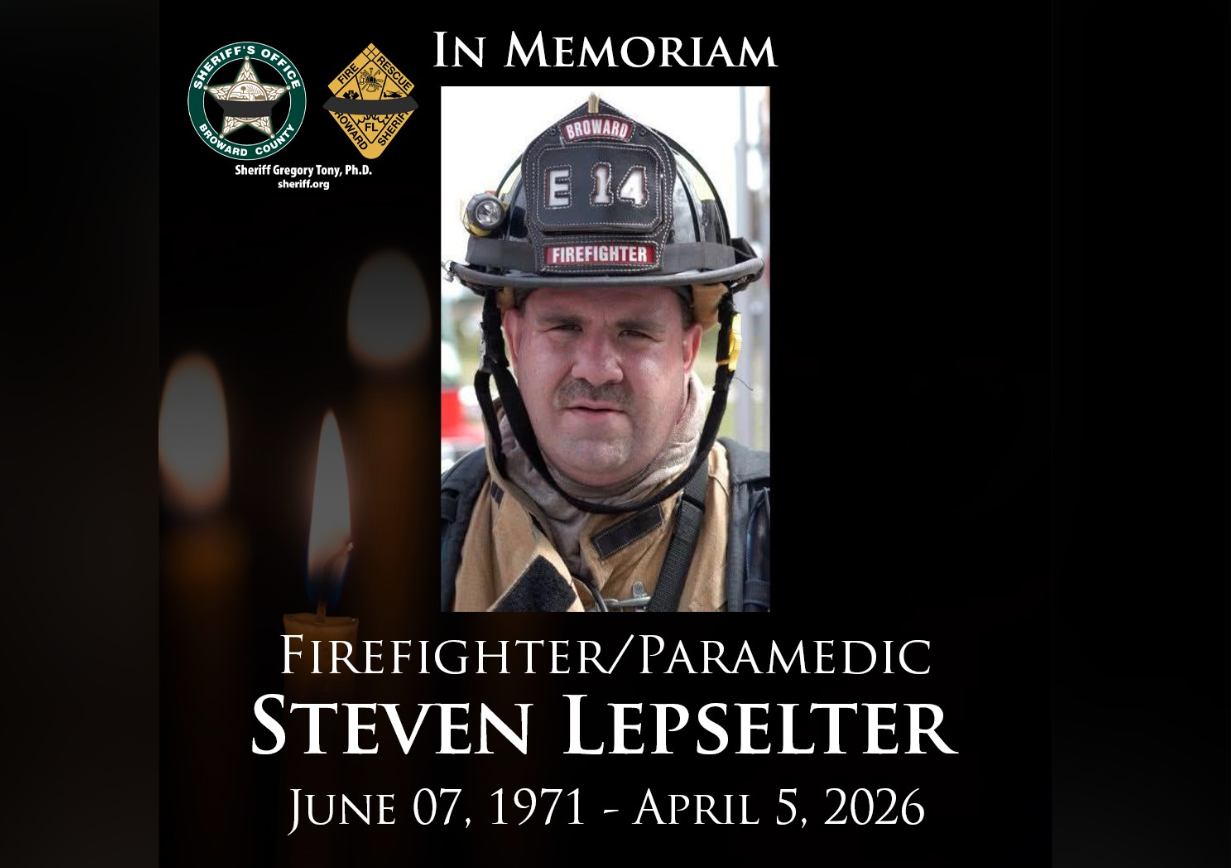 BSO firefighter and paramedic dies after suffering medical emergency while on duty at FLL