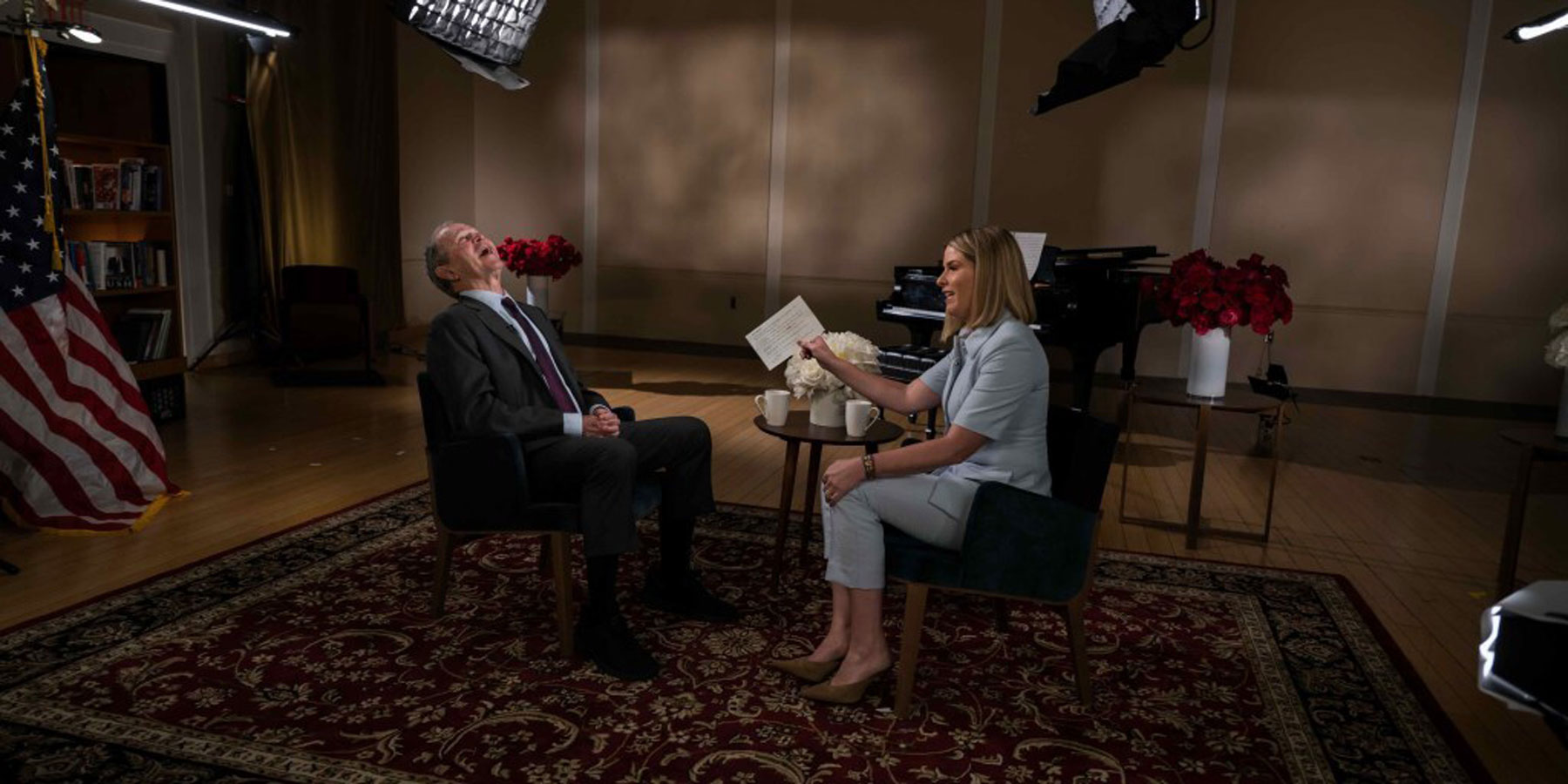 Jenna Bush Hager shares what it's like to interview her dad: 'He harasses me'