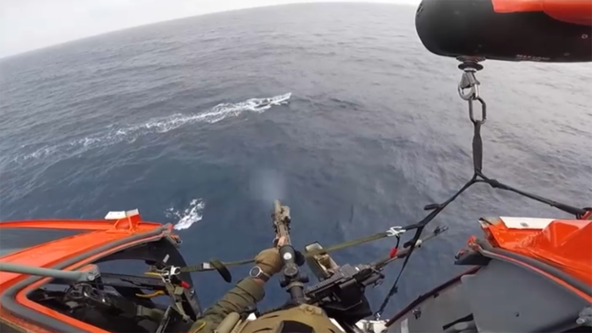 Video shows sniper fire on boat during $45M drug bust off Colombia, Coast Guard says