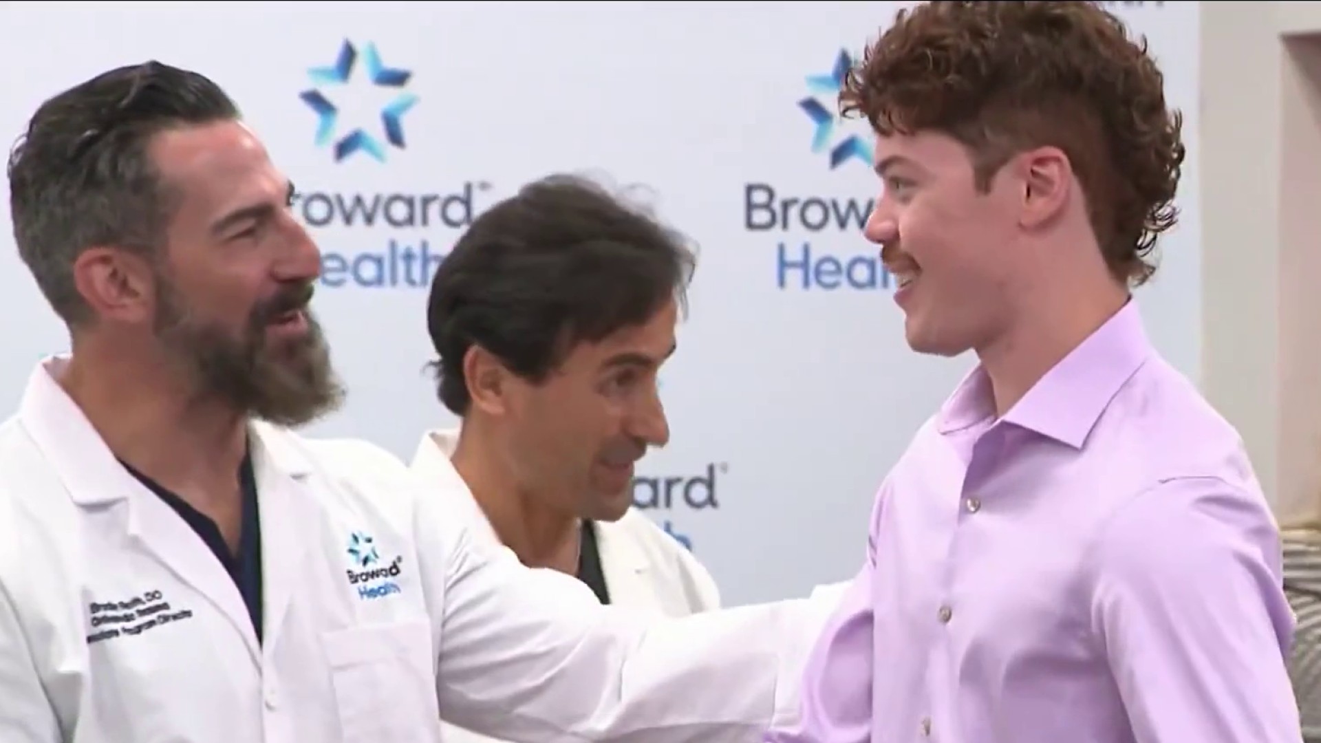 Victim of Lauderhill crash reunites with Broward Health doctors who saved his life