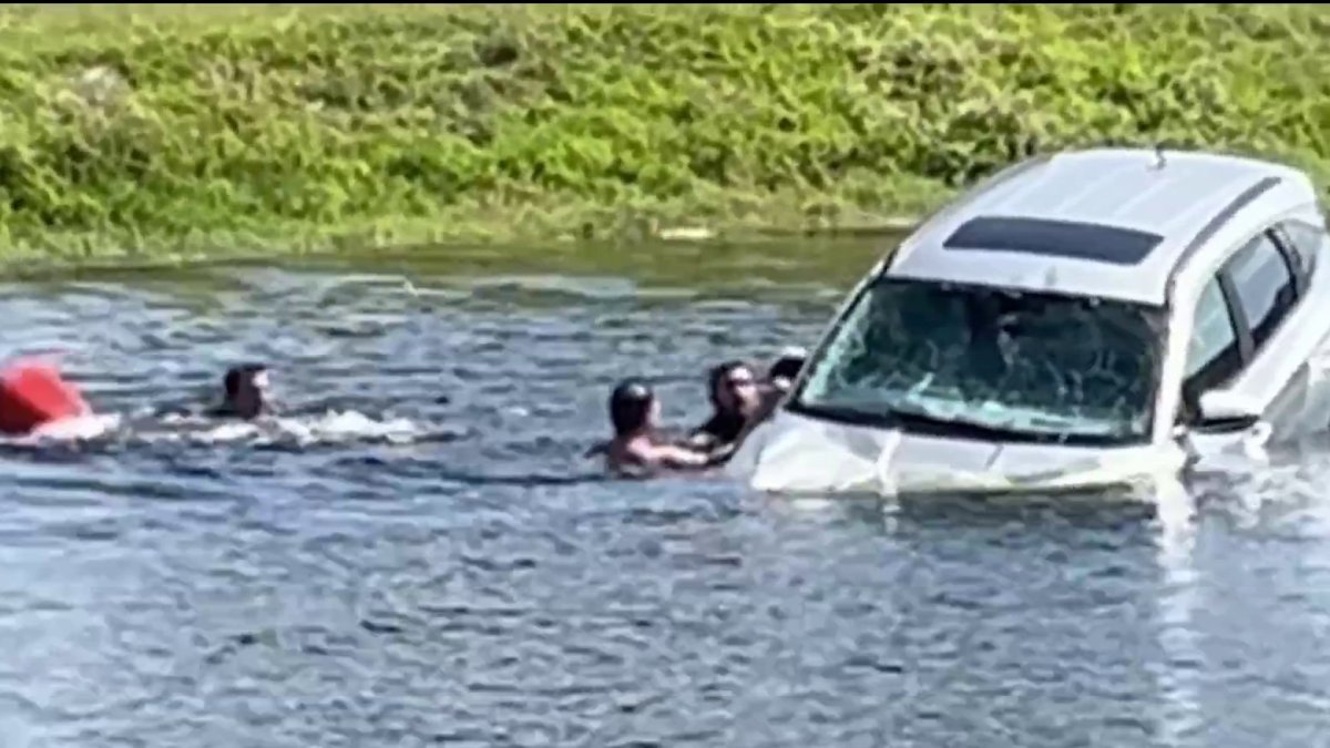 Woman pulled from car after crashing into canal in Pompano Beach, BSO ...