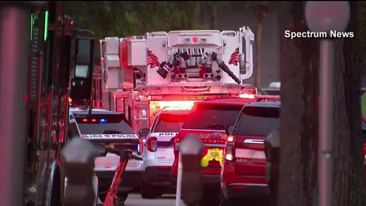 Fire breaks out in a lab building on a University of South Florida campus
