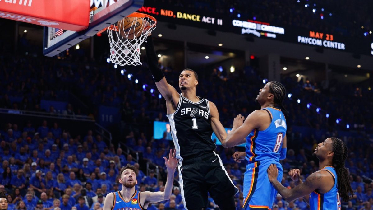 Watch highlights of the Spurs’ Game 1 double OT win over Thunder – NBC ...