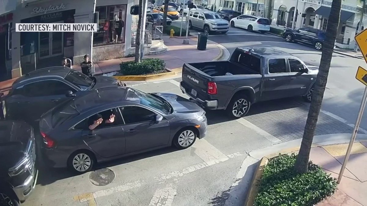 Video shows cops with guns drawn, taking down man wanted in Miami gas ...