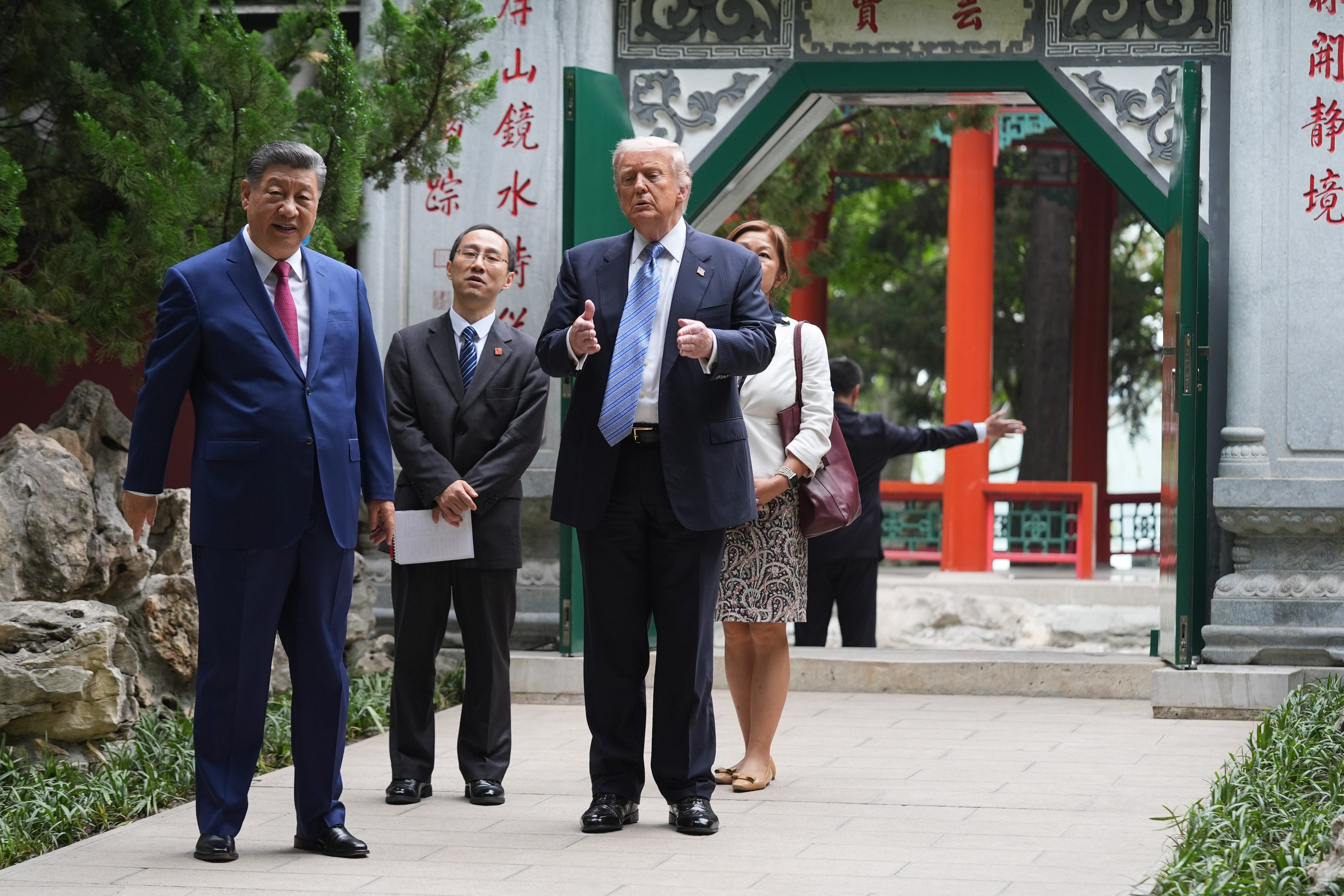 Trump insists U.S.-China relations are in a good place despite differences as he wraps up Beijing trip