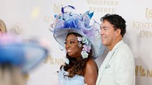 LOUISVILLE, KENTUCKY - MAY 02: (L-R) Star Jones and Ricardo Lugo attend the Kentucky Derby 152 at Churchill Downs on May 02, 2026 in Louisville, Kentucky. (Photo by Jeff Schear/Getty Images for Churchill Downs)