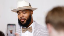 LOUISVILLE, KENTUCKY - MAY 02: Jeffery Simmons attends the Kentucky Derby 152 at Churchill Downs on May 02, 2026 in Louisville, Kentucky. (Photo by Jeff Schear/Getty Images for Churchill Downs)