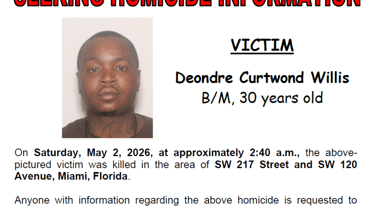Man fatally shot in SW Miami-Dade ID'd, deputies say