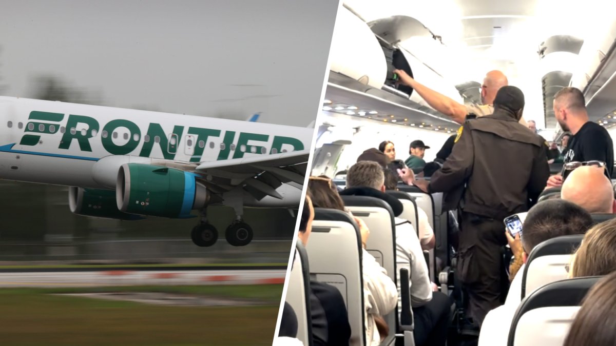 Frontier flight diverted to MIA after passenger chokes off-duty flight attenda...