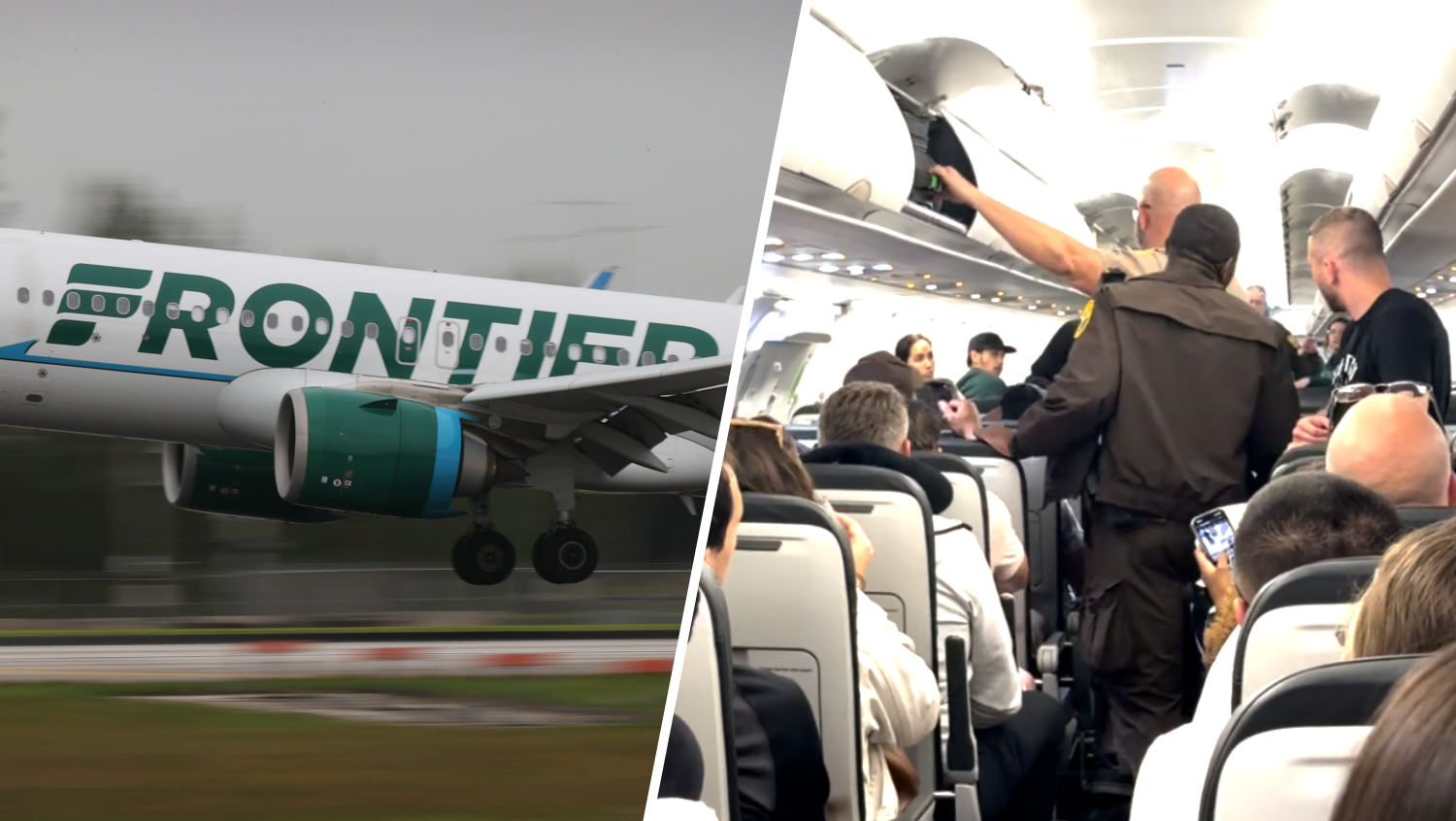 Frontier flight diverted to MIA after passenger chokes off-duty flight attendant, deputies say